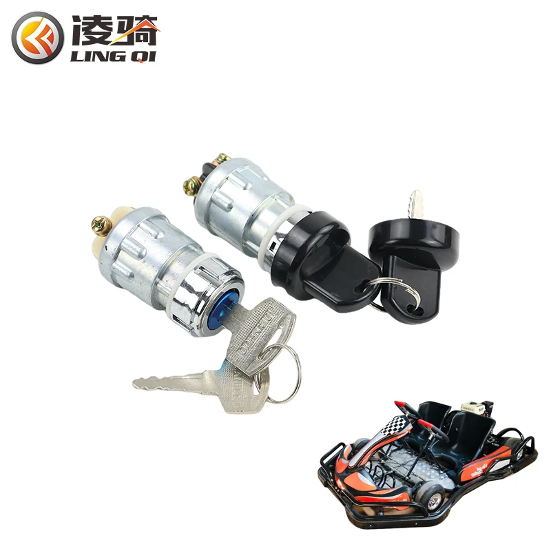 LINGQI Ignition Lock Cylinder Starter Switch Universal 3 Wires With 2 Keys for ATV Dirt Bike Motorcycle Engine Spare Parts