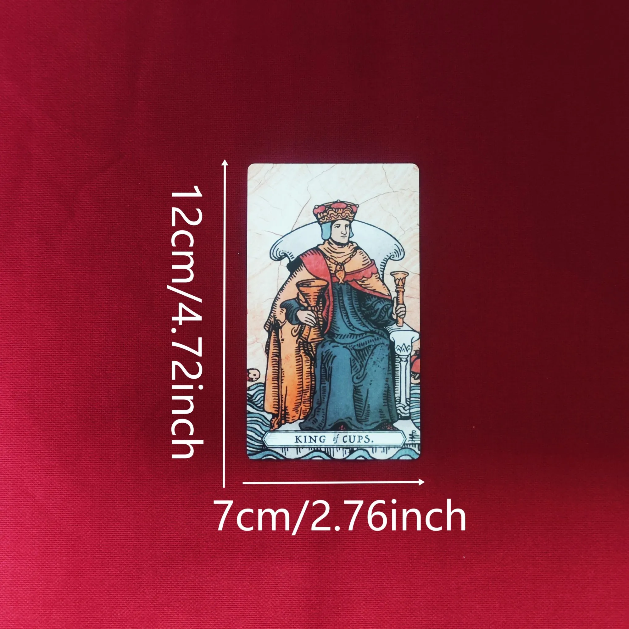 12 * 7 cm Ringen van Fortuin Tarot met houtnerf texturen 78 stuks Tarotkaarten Morandi Palette om traditioneel RWS Imagery te verbeelding