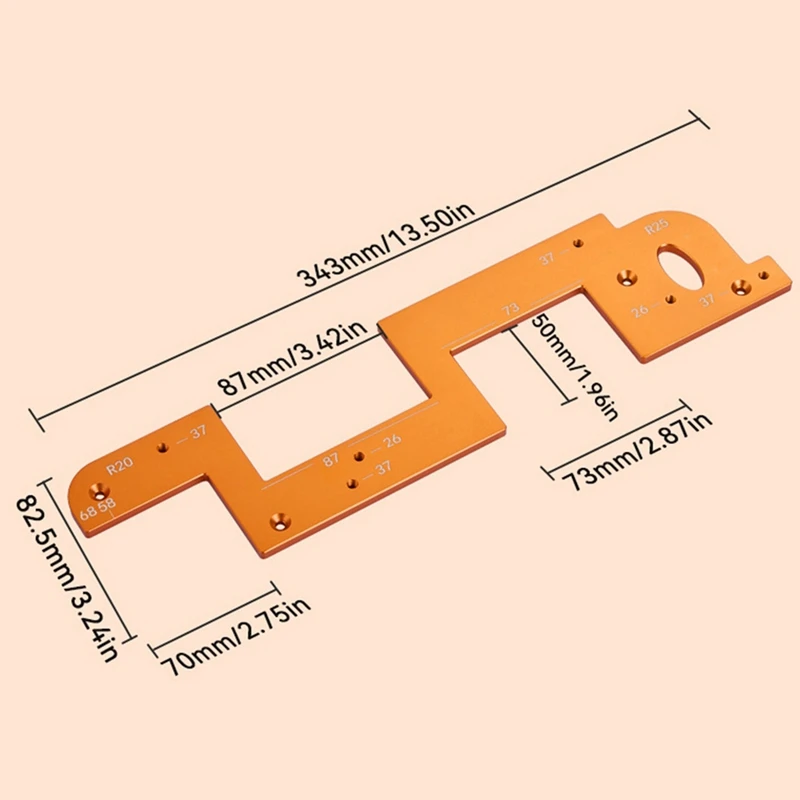 ตู้ Slotting เครื่องมือ Handle Slotting แม่พิมพ์ Arc Slotting เหมาะสําหรับตู้เสื้อผ้าและห้องครัวงานไม้เสริมเครื่องมือ