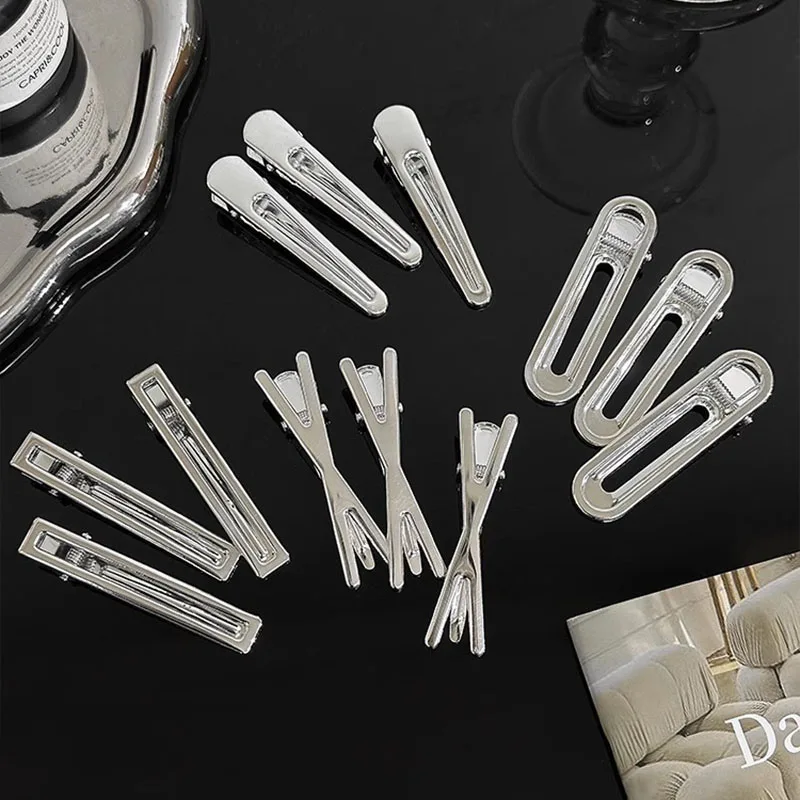 FANYIN 3 pz/set argento metallo geometrico fermaglio per capelli mollette semplice artiglio per capelli Make Up tornante per le donne ragazza