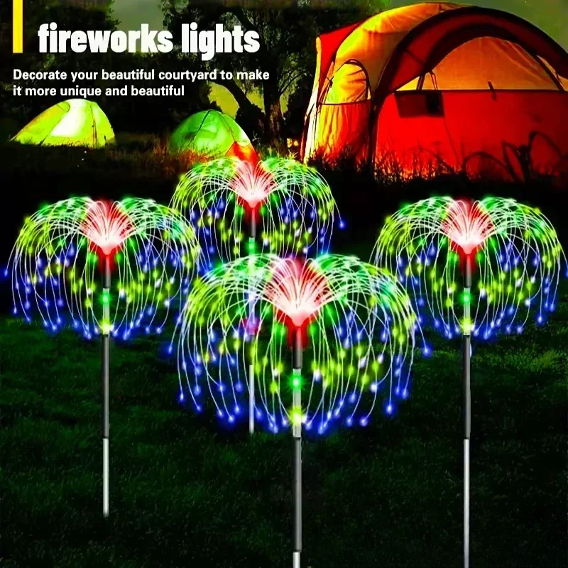 Outdoor Power For Wedding - Outdoor Fireworks Lights Solar Powered 4