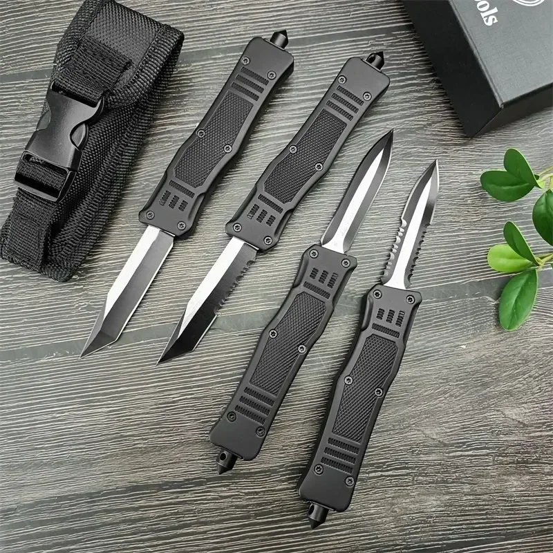 มีดพับคุณภาพสูง 440C ใบมีดสังกะสีอัลลอยด์ Pocketknife Outdoor Survival Camping เดินป่าตกปลาล่าสัตว์มีด