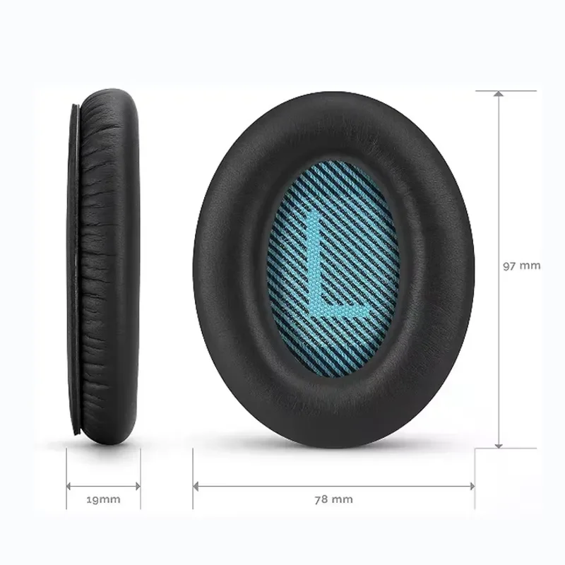 Replacement Earpads For BOSE QuietComfort QC 2 15 25 35 qc35 ii Ear Cushion BOSE QC35 QC25 QC15 AE2 SoundTrue Headphone Ear view 6