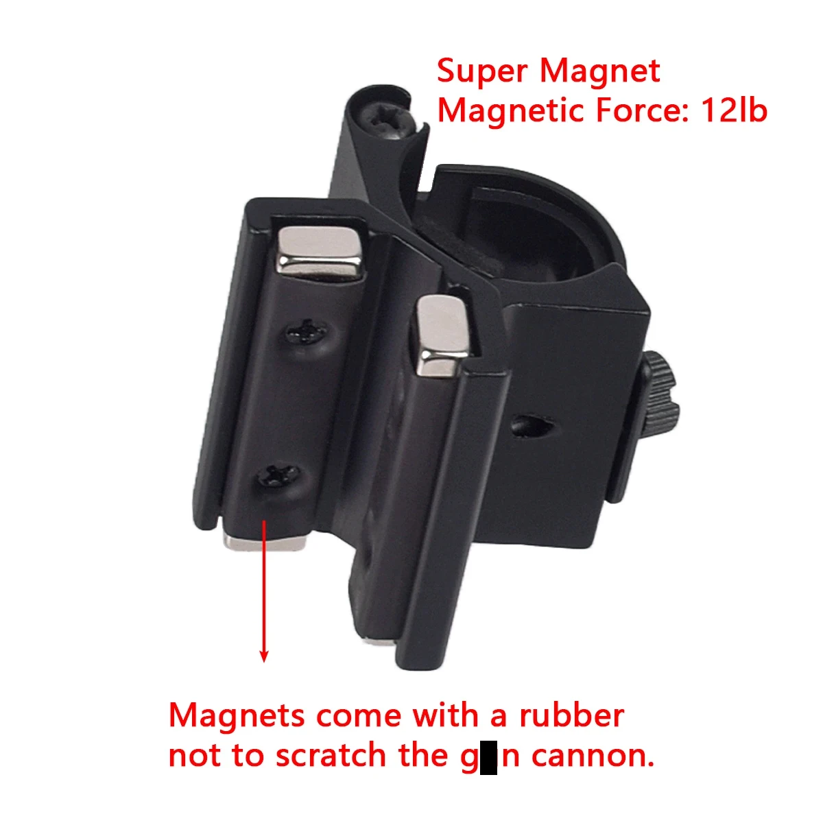 Magnetic Scope Mount Magnet Flashlights Mount Strong Holder Led La-ser Torch Lanterna Bracket Ring Diameter 1 inch AluminumAlloy