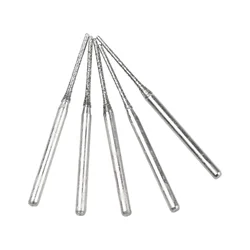 Brocas revestidas com diamante, Blocos de vidro Frascos, Garrafas de telha, Ferramentas De Perfuração De Pedra De Tijolo, 2.35mm Shank, 0.8-2.5mm, 5Pcs