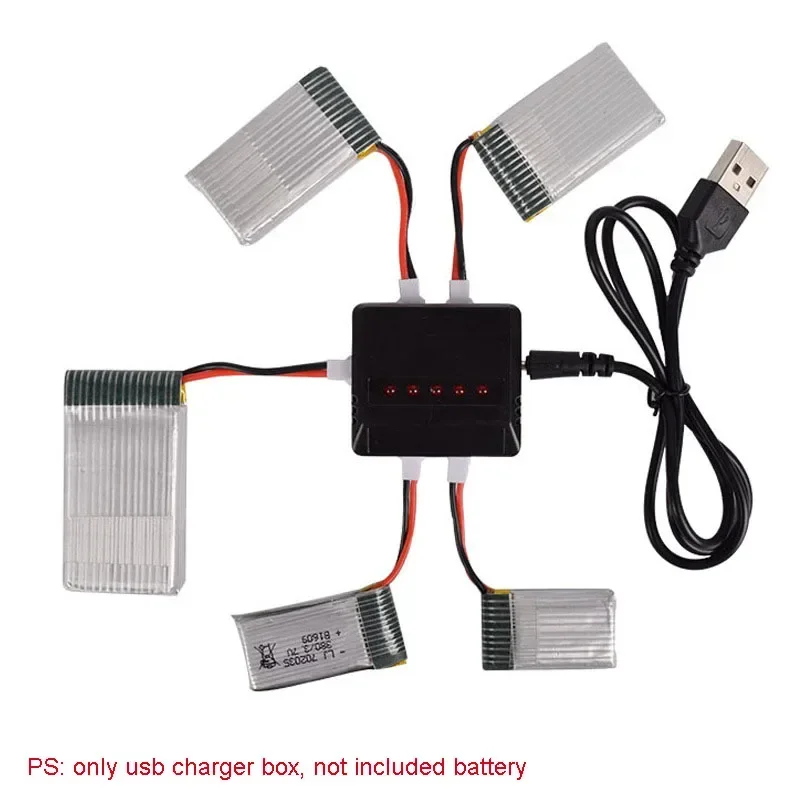 

3.7v 500mA 1 trailer 5 Out MX2.0-2P USB Cable Charger Box Intelligence Li-ion Lipo Battery Charger Electric RC Toys Airplane Toy