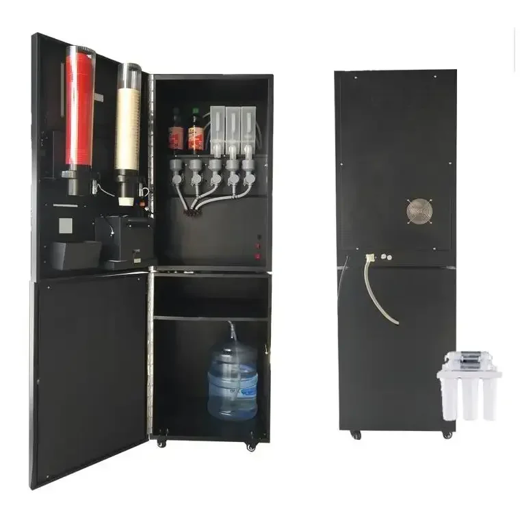 hot sales50ST(3+2) Instant coffee machine commercial ice juice vending machine coffee vending machine automatic coffee dispenser