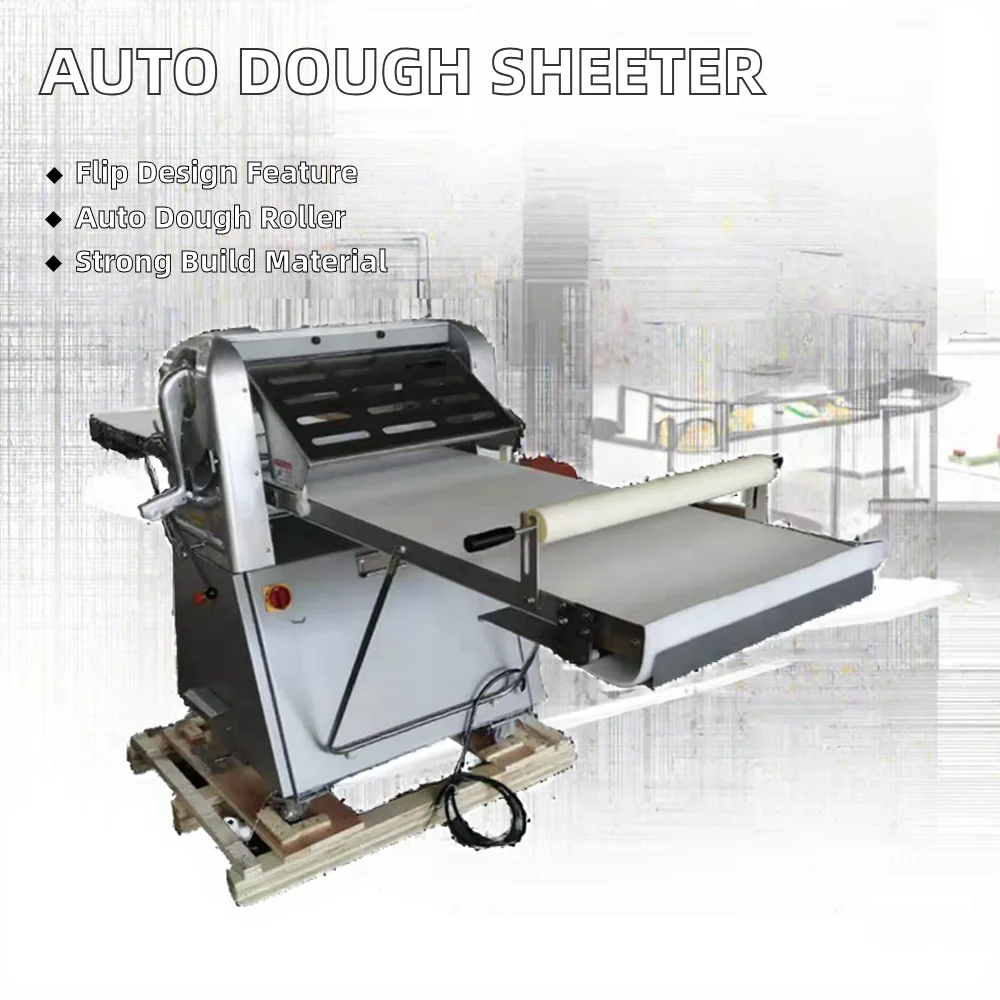 Reversible Automatic Croissant Pastry Sheeter Dough Roller Rondo Somerset High  Dough Sheeter Making Machine