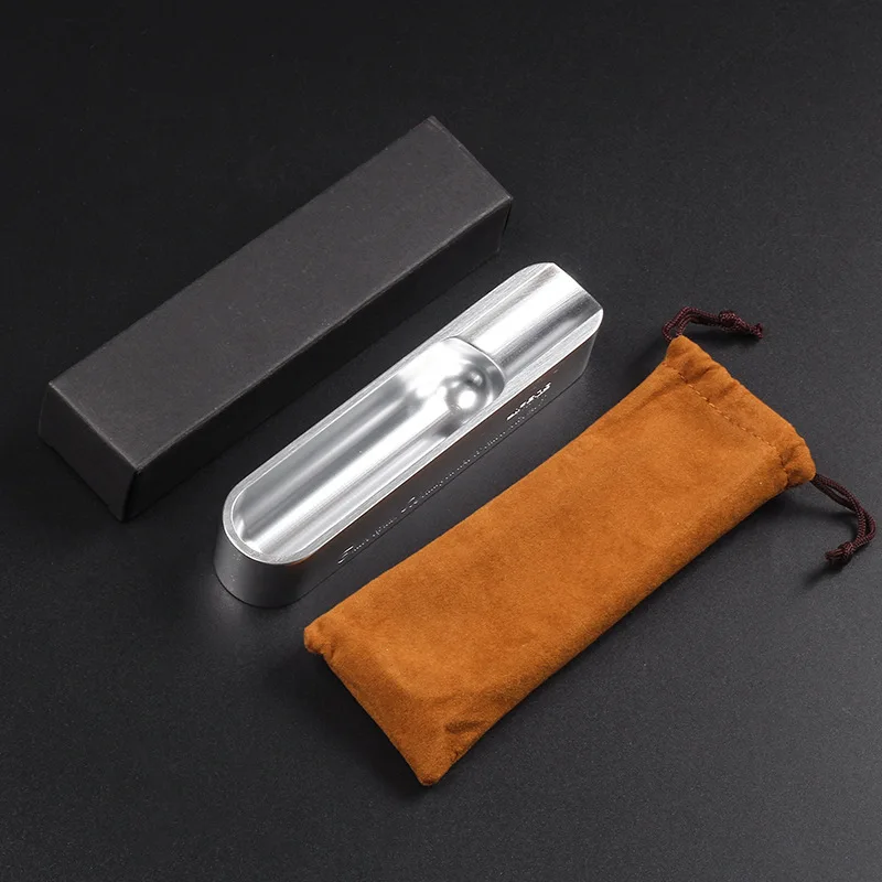 Men's 3-in-1 Portable Metal Cigar Ashtray Holder Opener with Scale Durable Smoking Accessory for Cigar Lovers