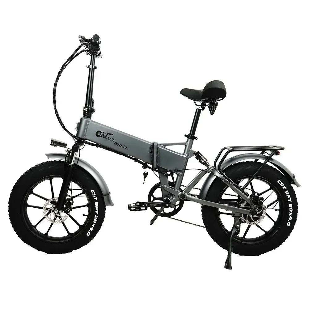Bicicleta Eléctrica Plegable CMACEWHEEL RX20, Velocidad Máxima, Batería de 17 Ah, Neumáticos Gruesos de 20*4.0 Pulgadas, Frenos Hidráulicos
