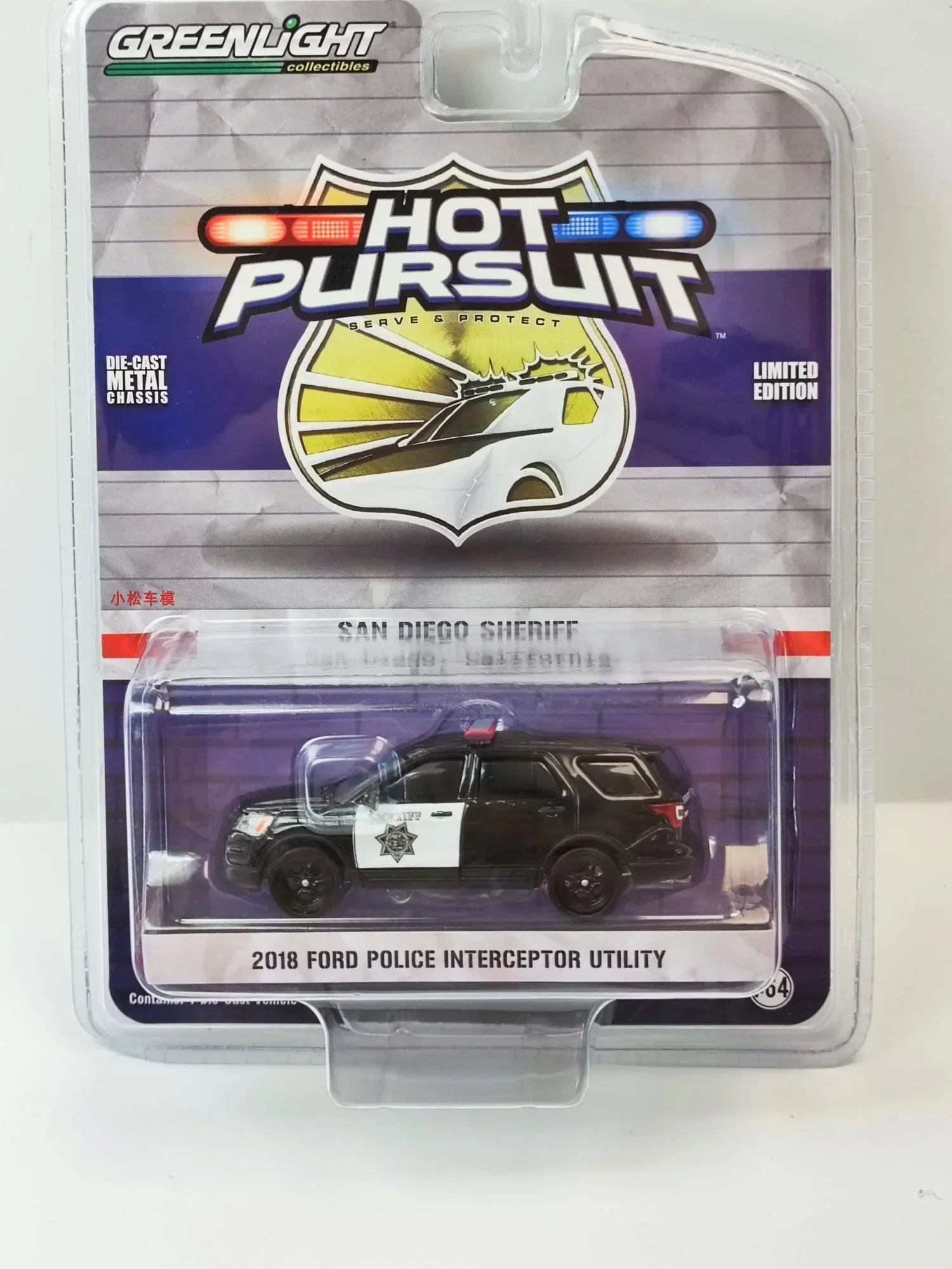 

1:64 2018 Ford Police interceptor utility Diecast Car Metal Alloy Model Car decoration display collection gifts