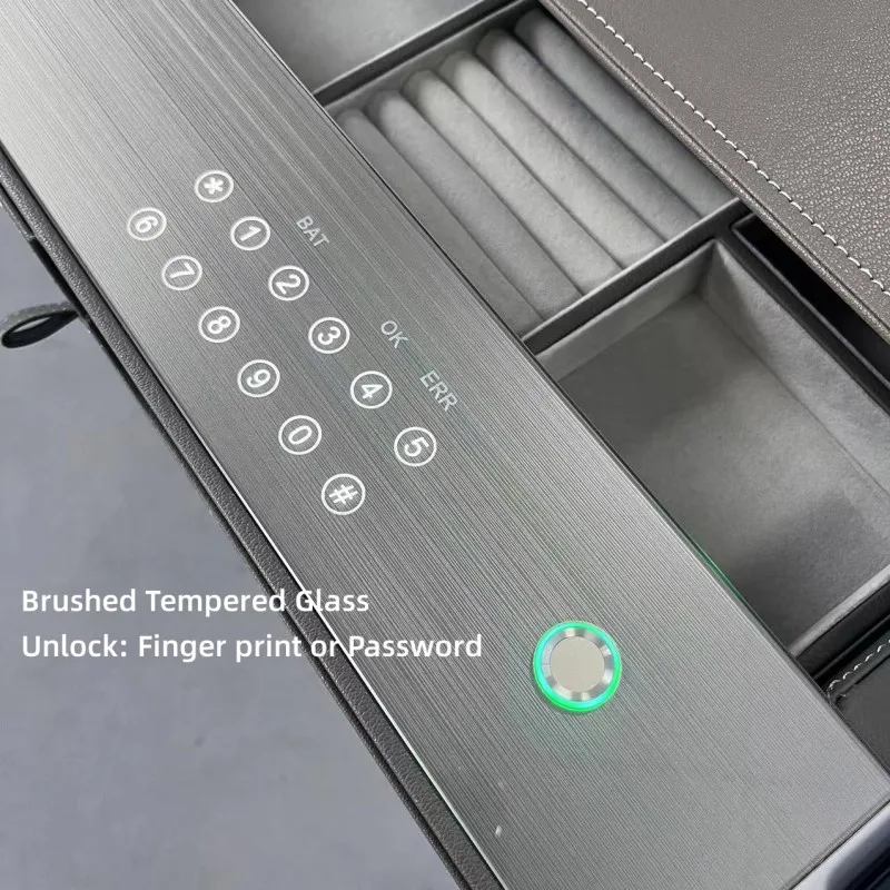Digital Steel Safe Box with Divided Drawers, Multi-layer Jewelry Storage Cabinet for Home Wardrobe Accessories