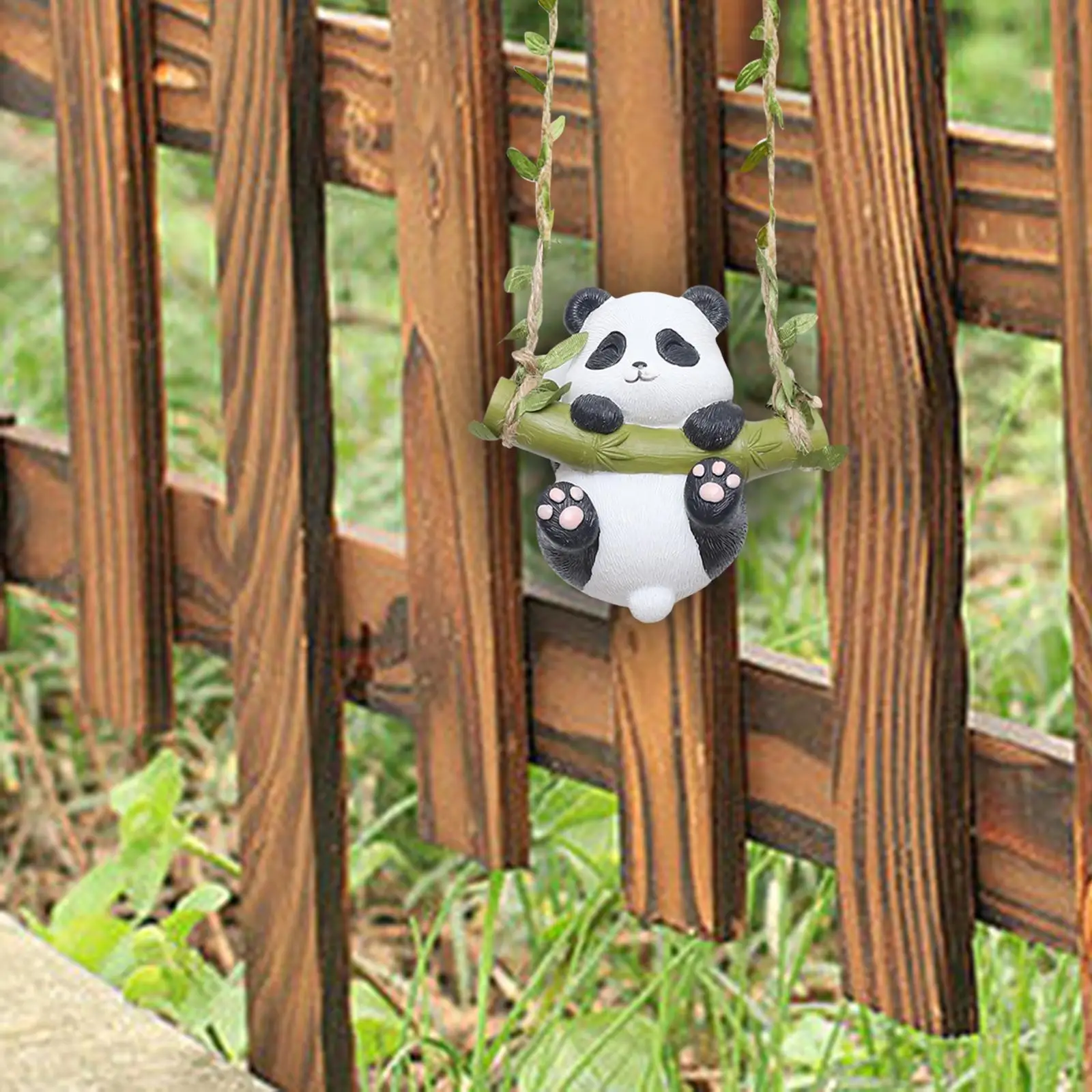 Cartoon Swing Pendant Cartoon Animals Garden Decoration Swinging Figurine