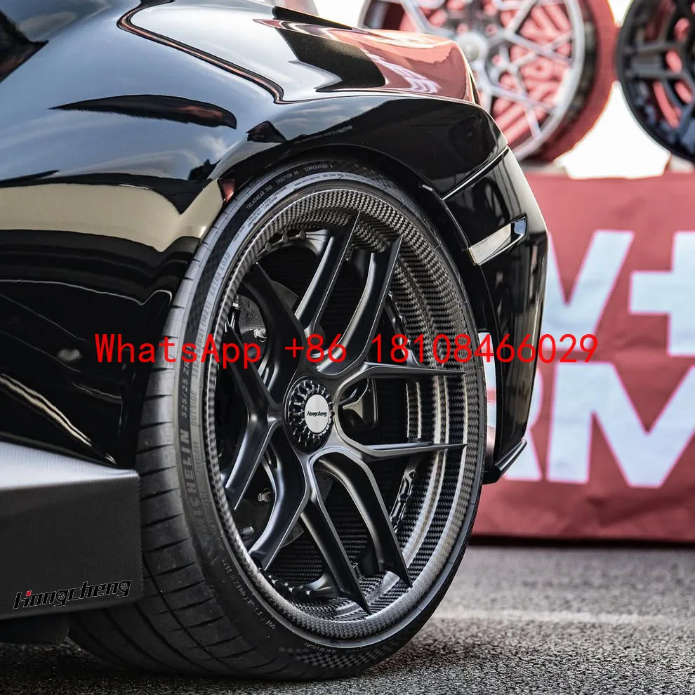 

Custom Concave Two-Piece Forged Carbon Fiber Rims 18-24 Inch 5X112 5x114.3 5X120