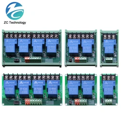 1/2/4 Channel Relay Module High Current With Optocoupler Isolation High And Low Level Trigger 5V 12V 24V DC30V/30A AC250V/10A