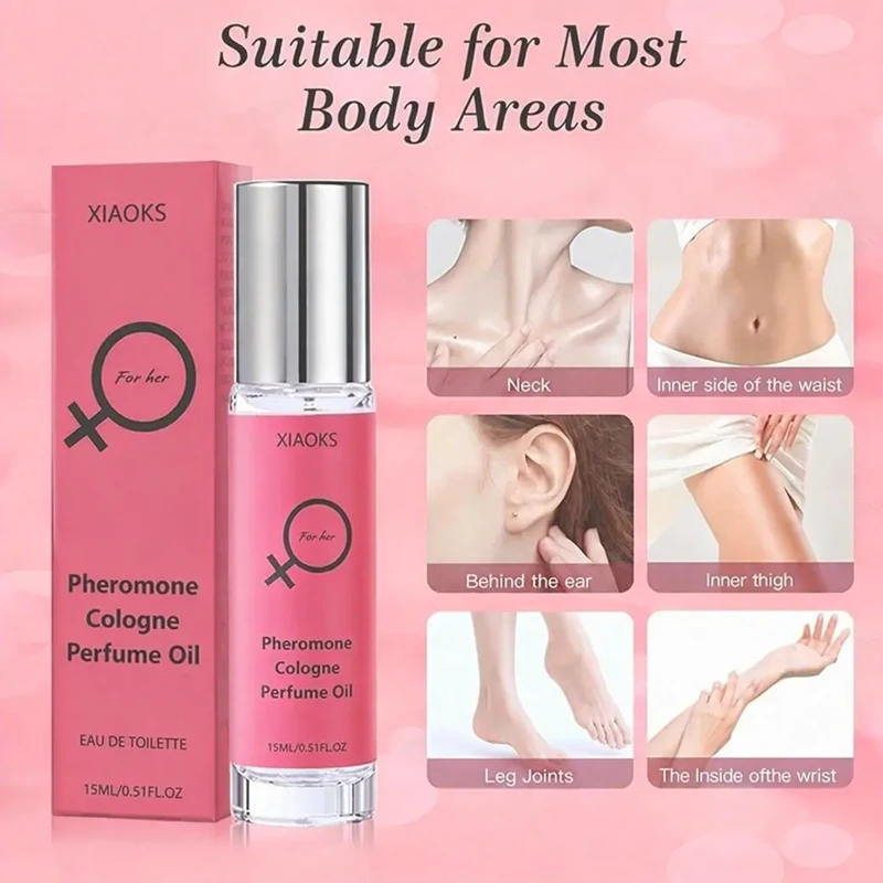 Women's Pheromone Perfume, Roll-On Style with a High-End Design; Enchanting Floral Scent, Natural and Fresh, Long-Lasting Fragrance, Gentle and Non-Irritating, a Walking Dopamine, with a Sweet Scent T image 2