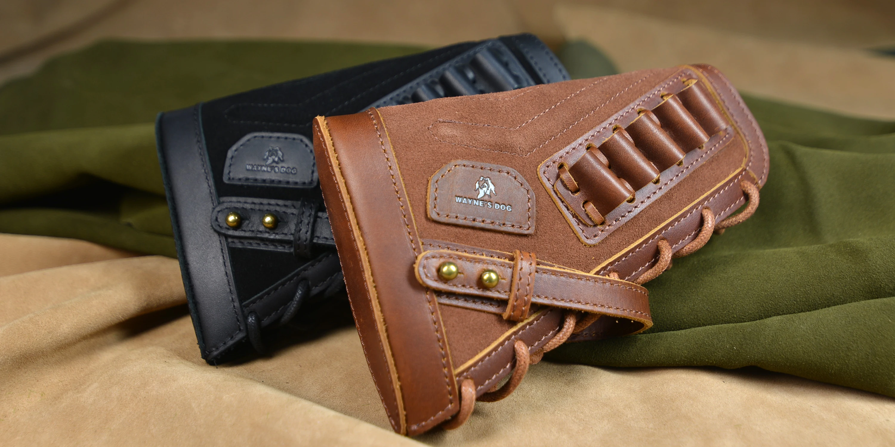 

Right Hand No Drill Full Leather Rifle Buttstock Gun Cartridges Shell Holder Cover For .357 .30-30 .308 .22lr .30-30 .44 .17hmr