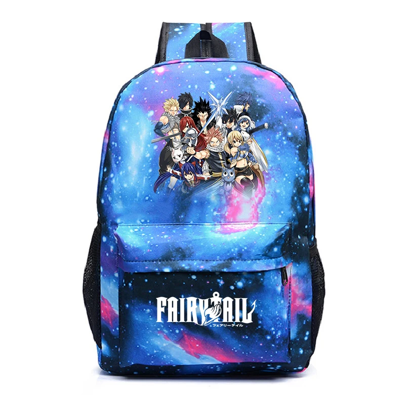2026 Fairy Tail Anime Backpack Children Casual School Bags Travel Backpack Students Durable Bookbag Lightweight Laptop Bag Back