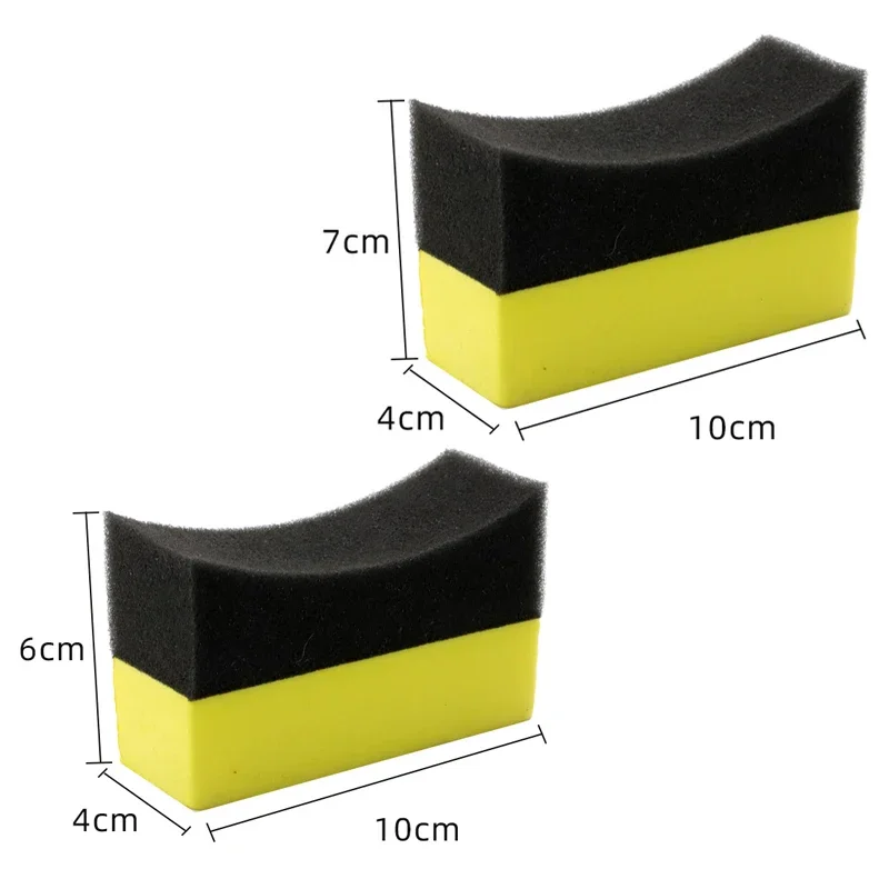 4 Stuks Auto Wiel Spons Band Polijsten Spons Wax Applicator Pads Band Wassen Veeg Schoonmaken Tool Auto Reinigingsborstel