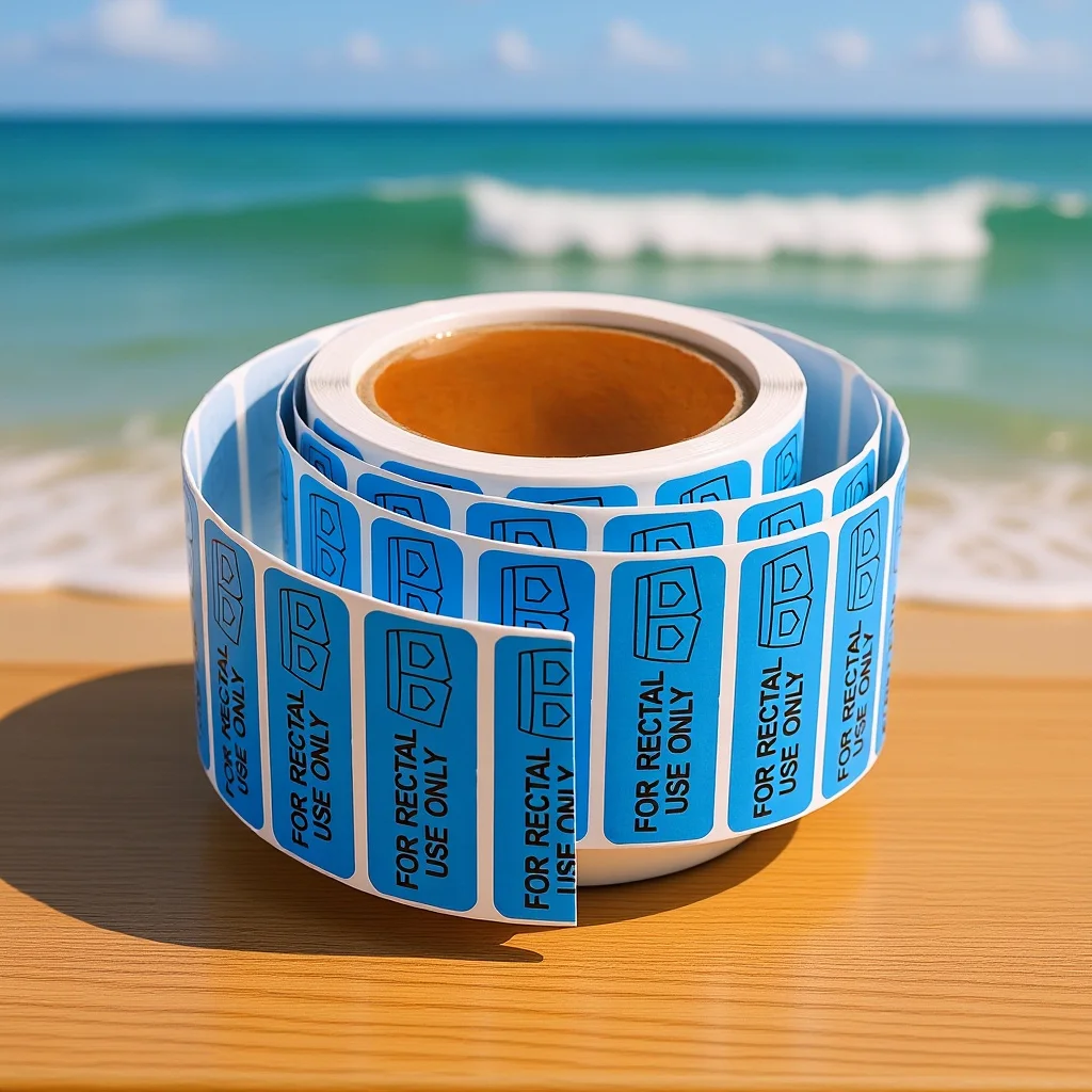 

500pcs 1 Roll Funny Rectal Stickers for Halloween Party Prank Adhesive Labels Gag Gift Novelty Humor Decals for Bottles Laptops