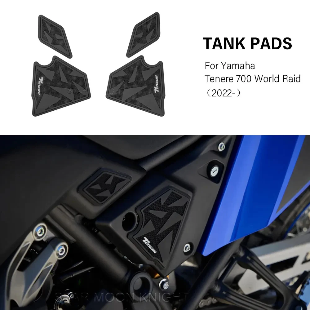 Fuel Tank Pad For Yamaha Tenere700 Tenere 700 World Raid 2022 2023 2024 Accessories Tank Protector Stickers Anti Slip Tankpads