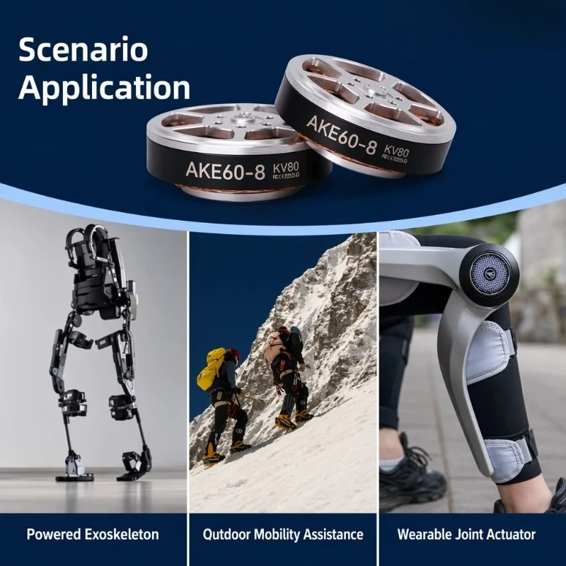 Exoskeleton Robot Actuator Factory Direct 12.5Nm Peak 260g Lightweight Low Backlash Servo Motor Outdoor Assist