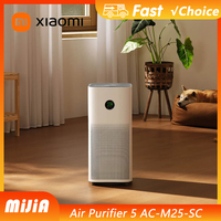 NEW XIAOMI MIJIA Air Purifier 5, For Home Allergies Pets Hair in Bedroom,Covers Up to 28-48㎡,CN Version ,For Virus, Dust