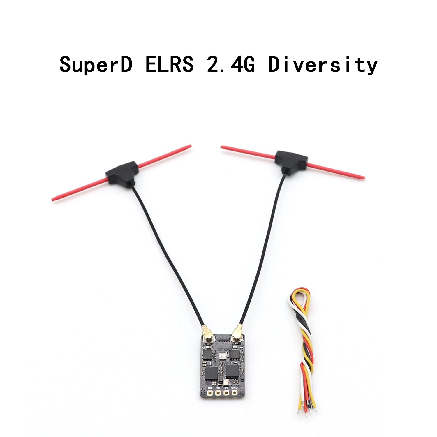 1/2/5 قطعة SuperD ELRS 2.4G استقبال التنوع المدمج في هوائيات TCX ExprssLRS RX 2T لطائرة RC FPV طويلة المدى/حرة بدون طيار