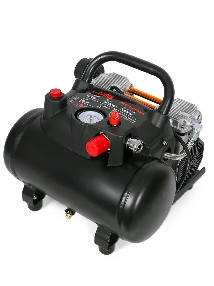 Small air compressor with oil free and silent charging 220V