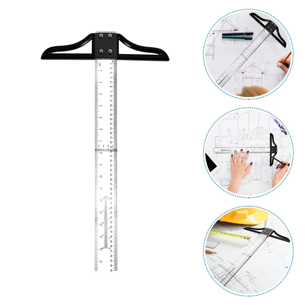 2 Pcs Design Ruler Marking T for Measurement Headband Measuring Precision Acrylic Work