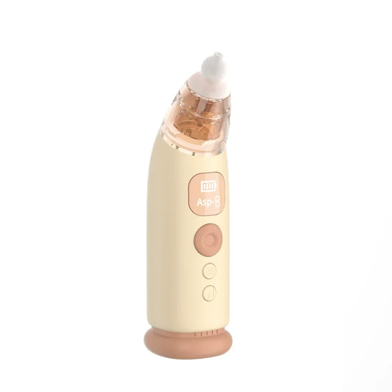 Baby Nasal Aspirator Rechargeable Electric Nose Sucker With 3 TipsInfant Booger Suction Removal Device Built in Lights Music