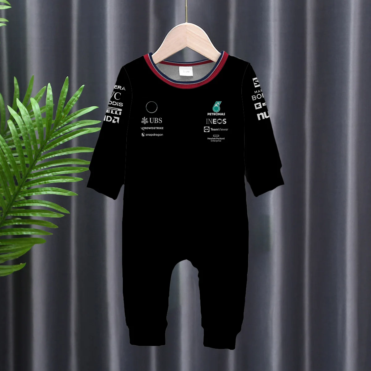 New Baby Clothing Formula 1 Racing Competition: PETRONAS Joint Team 44 # 63 # Enthusiasts Hot Selling Baby jumpsuit Cycling Suit