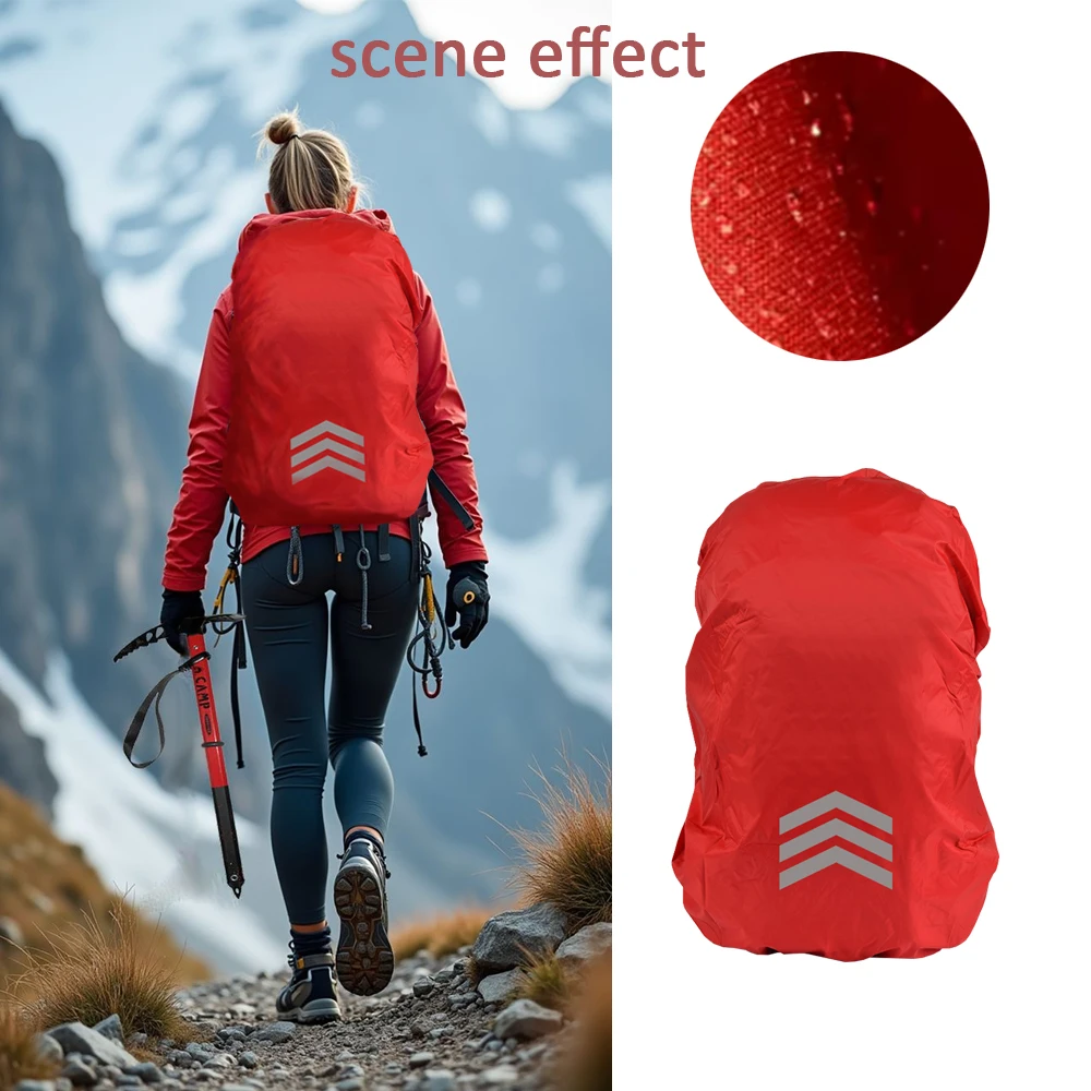 

2Pcs Covers Waterproof Backpacks Women's Sports Bag Waterproof Cover Small Size 10-17L Lightweight 35g for Rain Daily Cycling