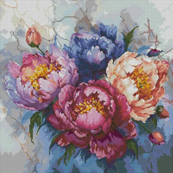 Character Patterns Cross Stitch Kits Aida 23-Luca-S B7027 king of Flowers 46-46 Canvas Cloth Embroidery Kit DIY Cross Stitch Set