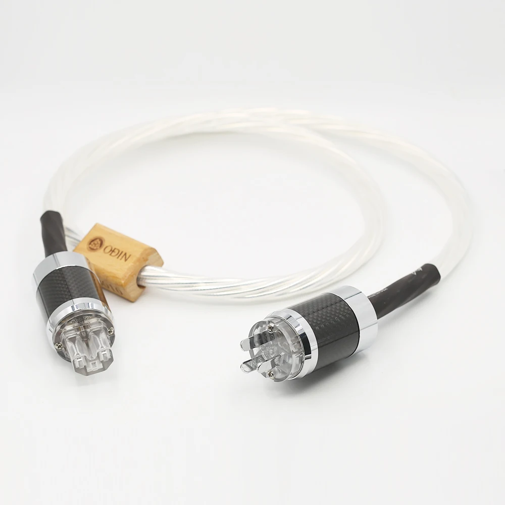 HI-End Odin AU 3 Pin HIFI Power Cable Australian HIFI Power Cable Silver Plated Power Cable With AU Plug for DVD Amplifer CD