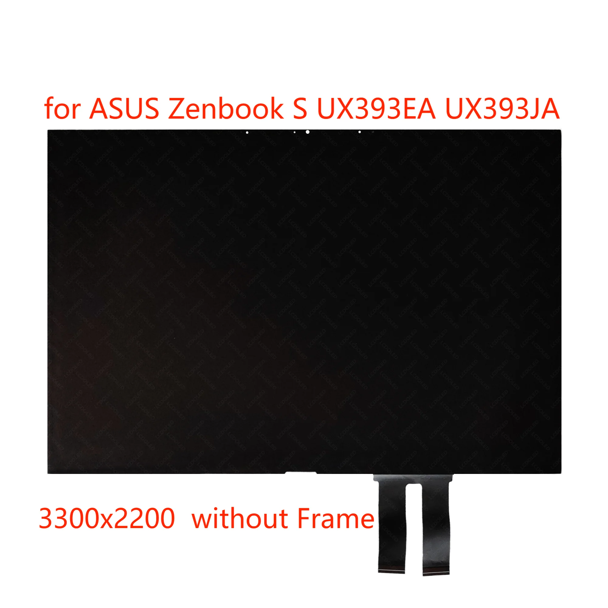 

13.9" for ASUS Zenbook S UX393JA-XB71T 3.3K 15:10 LCD Touch Screen Display Assembly without Frame 3300X2200