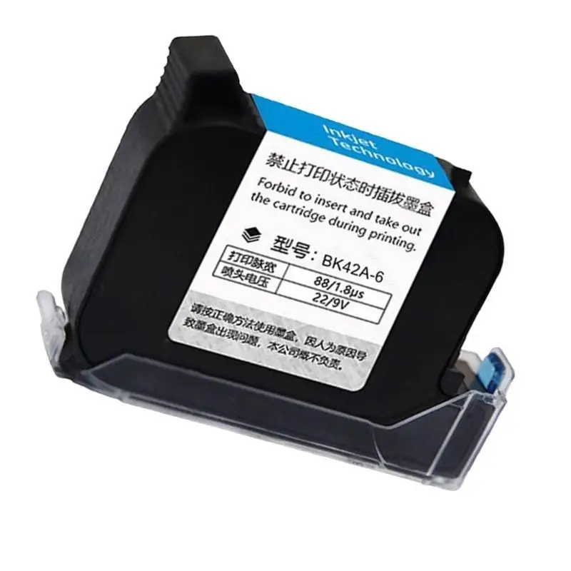 652F 12.7mm Inkjet Cartridge BK42A-6 42ml Black Cartridge with Quick Drying 600DPI for No Encrypted Inkjet Printers