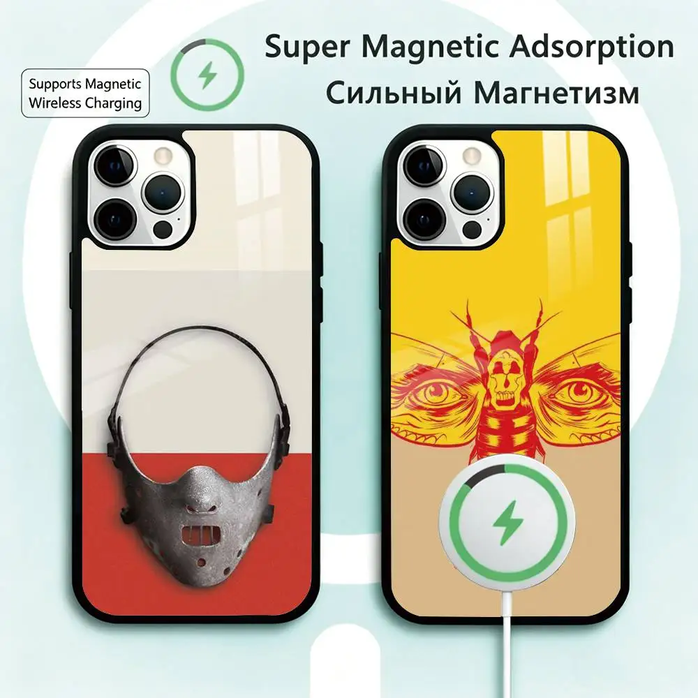

T-The S-Silence of the Lambs Phone Case For iPhone17,16,15,14,13,12,11 Plus,Pro Magnetic Supports Magnetic Wireless Charging