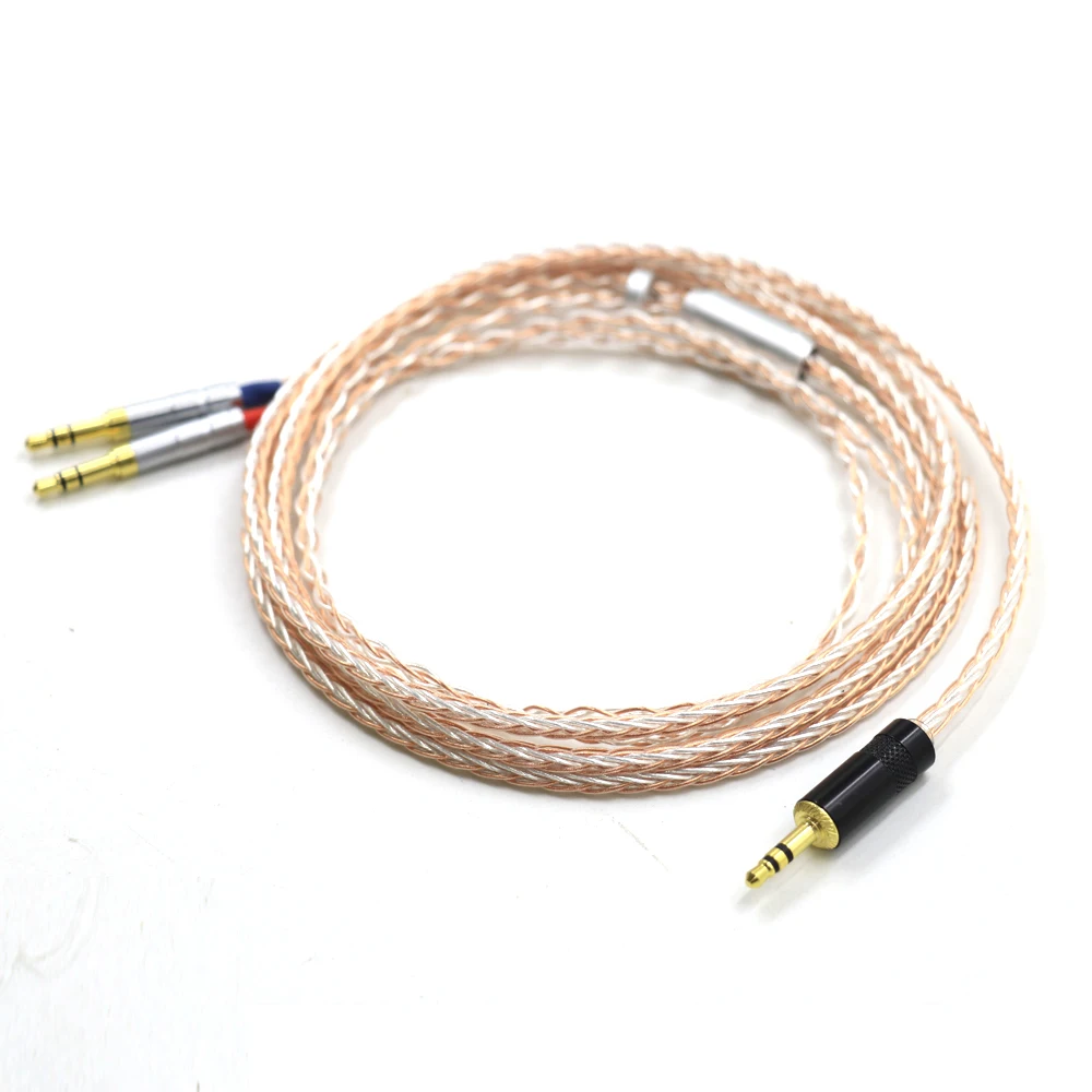 Single Crystal Copper Silver Mix Headphone Upgrade Cable For Sundara Aventho Focal Elegia t1 t5p MDR-Z he400s D7200