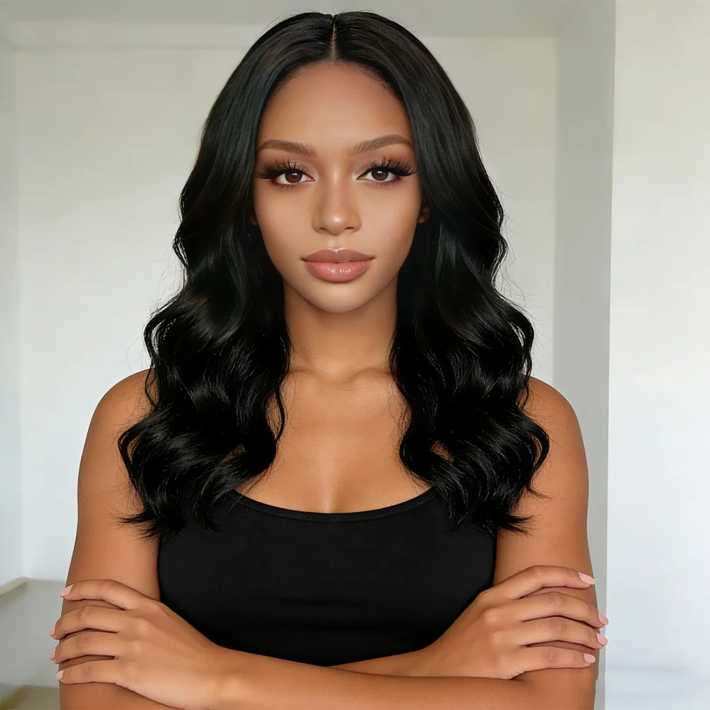 An 18-inch dye medium and curly hair and wavy micro-curl chemical fiber wig fheadgear/comfortable fowear/birthday/festival/