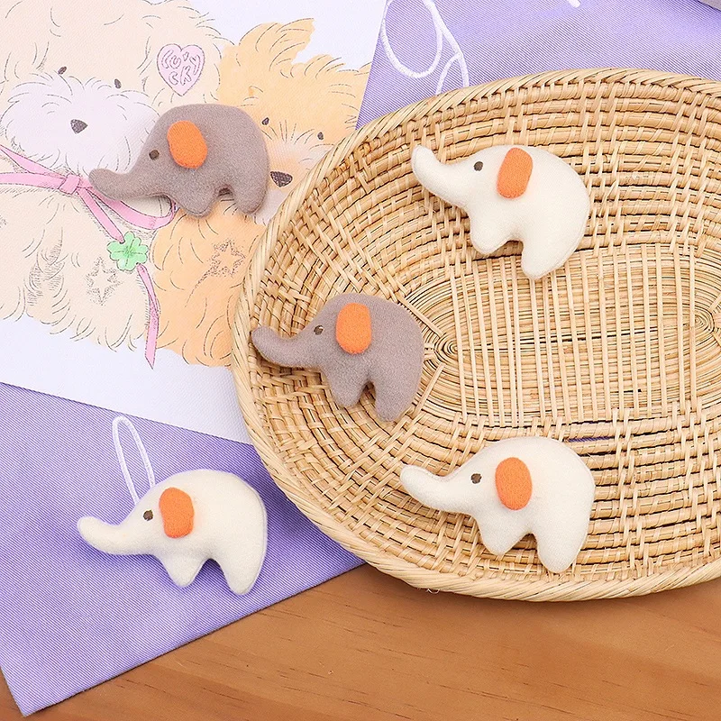 جديد النمط الياباني لطيف الفيل بروش اليدوية الكرتون الحيوان النسيج دبوس ل مشبك شعر قبعة DIY بها بنفسك الملابس الزينة