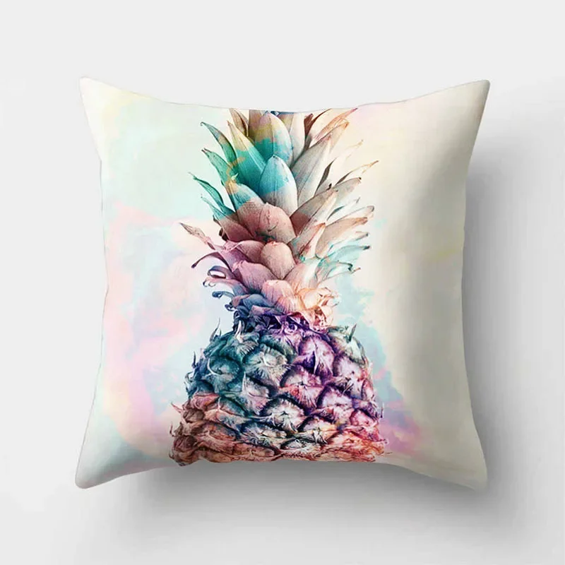 Cover Cushions 45*45cm Polyester Throw Pillow Case Yellow Pineapple Decorative Pillowcase Pillow Cover kussensloop