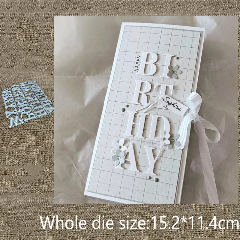 

New Design Craft Metal stencil mold Cutting Die letters decoration scrapbook die cut Album Paper Card Craft Embossing