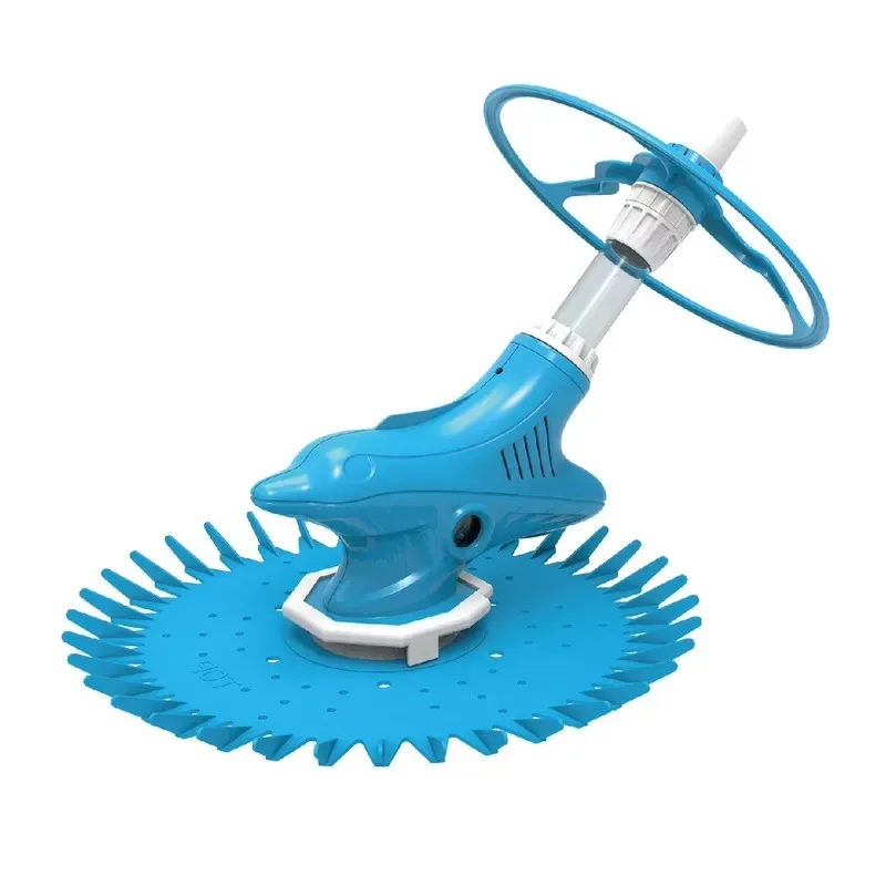 Shaped Automatic Pool Cleaner Suction Side Vacuum Sweeper with Diaphragm for Inground Swimming Pool Blue