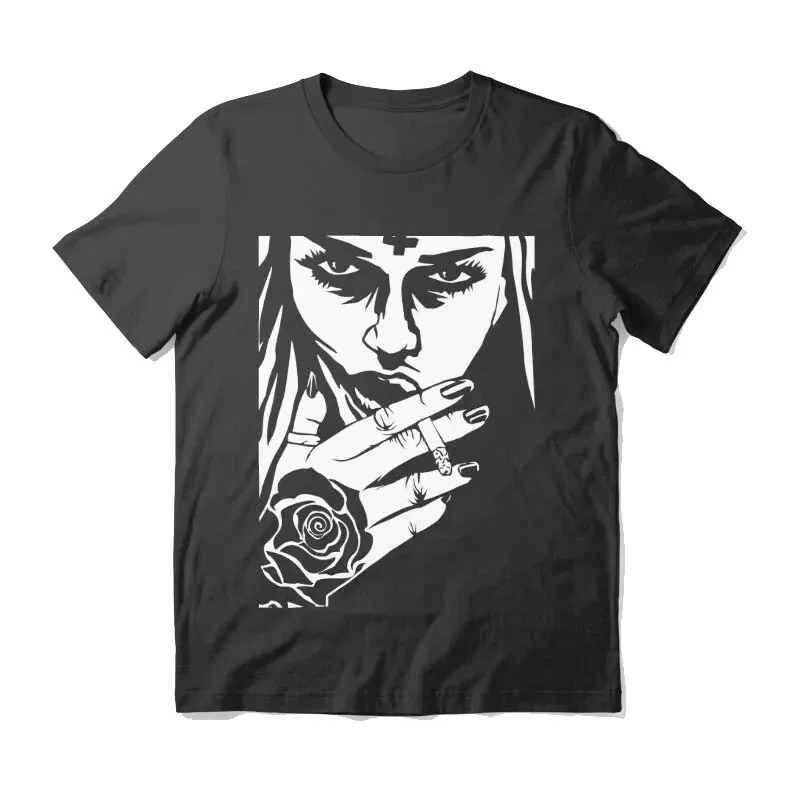 New Limited Choke Me Satan Unholy Nun Satan T-shirt Redbubble bad religion t-shirts For Women Custom Aldult Teen Unisex