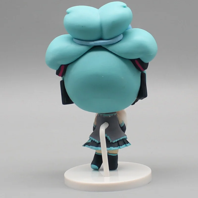 Anime 10 cm Q-versie Hatsune Miku Actiefiguren Kawaii Pvc Standbeeld Model Poppen Collectible Ornament Kinderen Speelgoed Cadeaus voor Kinderen