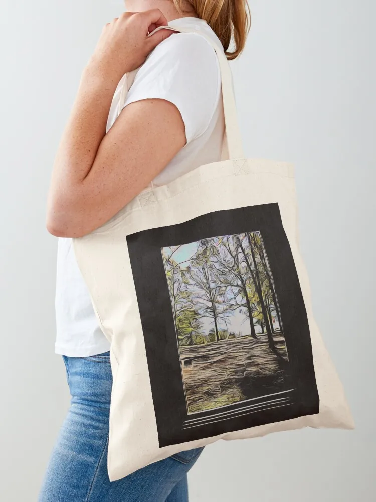 Simple Window Tote Bag reusable shopping bag Shopper bag hand