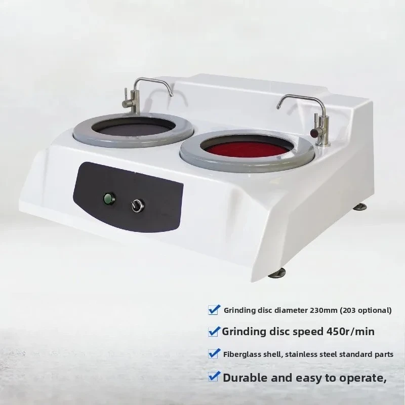 M-2 Benchtop Double Metallographic Specimen Pre-grinder, Wet Grinder