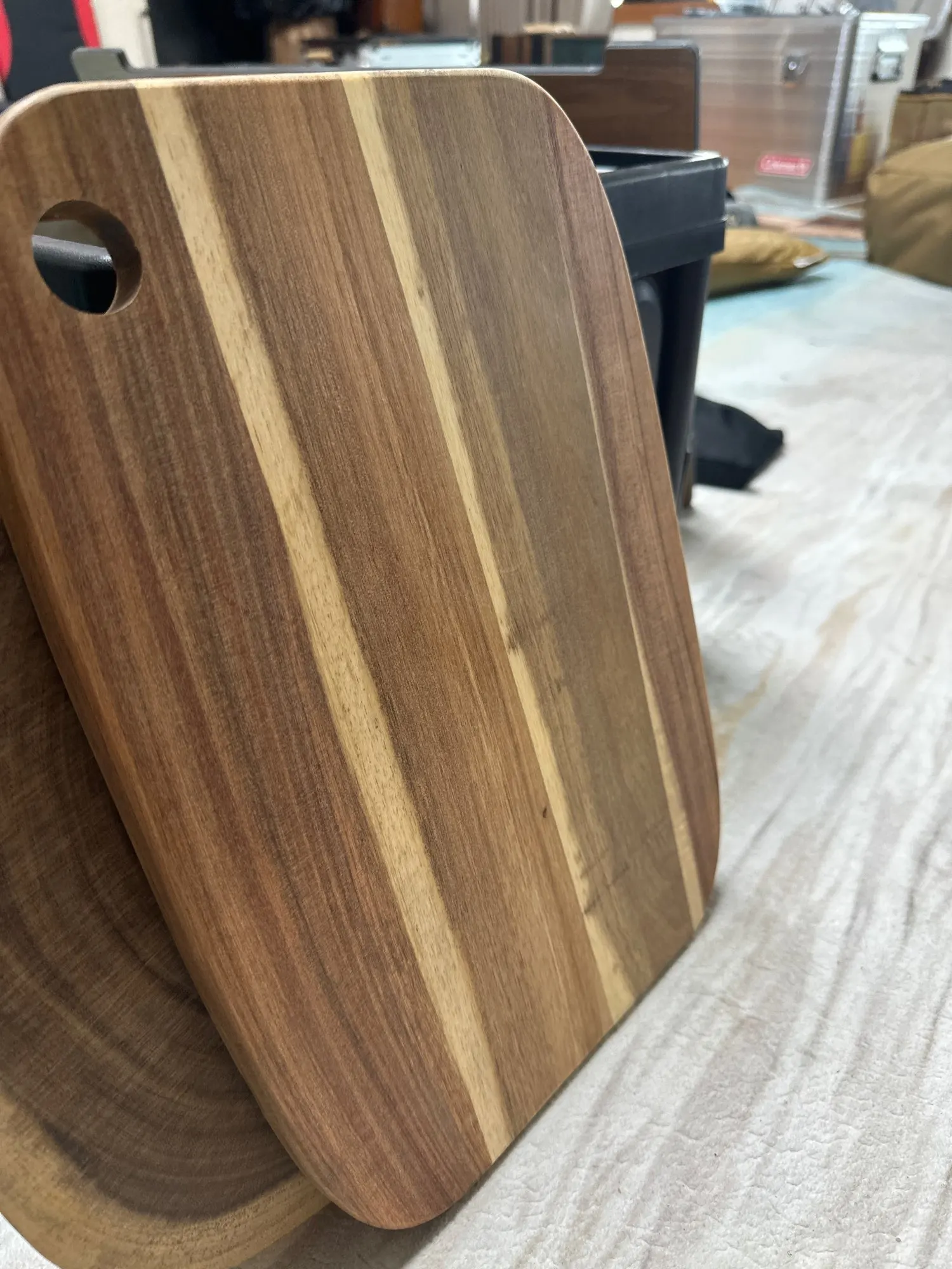 Acacia Wood Cutting Board Home Kitchen Vegetable Meat Cutting Board Fruit Cutting Board Outdoor Camping Portable Accessories photo review