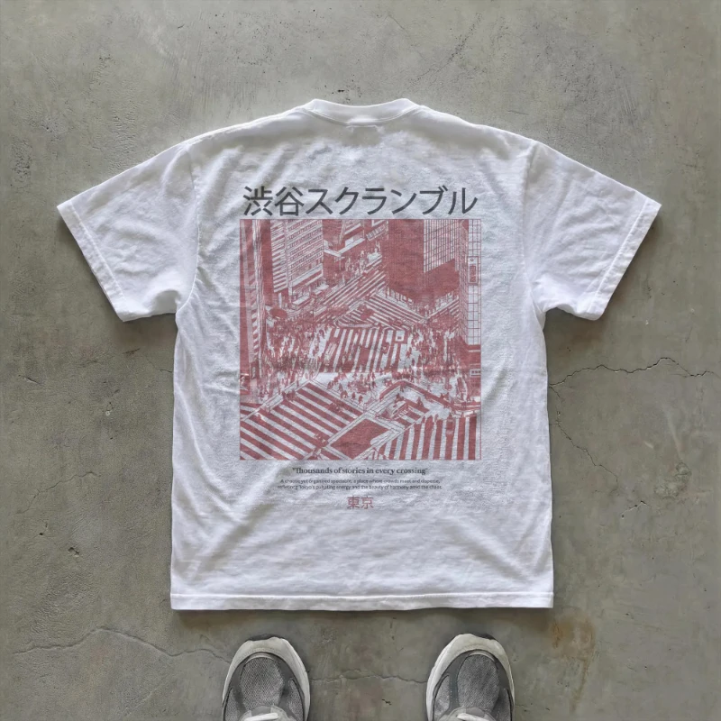 Photography Urban - Shibuya Crossing Graphic T-Shirt – Japanese